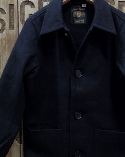 大阪 堀江 アメカジストア ＶＩＬＬＡＧＥ【ヴィレッジ】 ＦＵＬＬＣＯＵＮＴ フルカウント ＰＲＩＳＯＮＥＲ ＬＯＮＧ ＣＯＡＴ ＮＹＣ 囚人コート  ニューヨーク Ｄ．ＮＡＶＹ（ダークネイビー） ２８３８