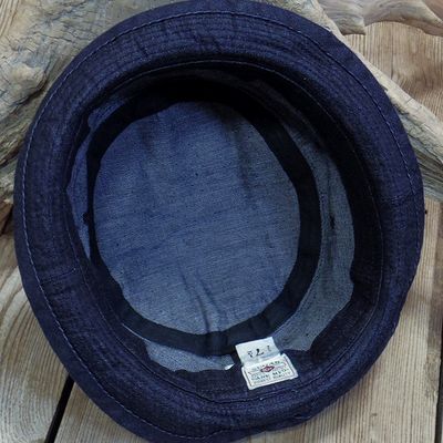 画像5: Sugar Cane -10oz. INDIGO DENIM PORKPIE HAT- 