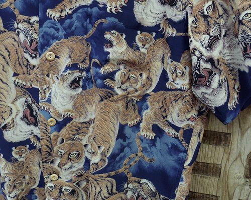 画像: SUN SURF -"One Hundred Tigers" KALAKAUA- Hawaiian Shirts 