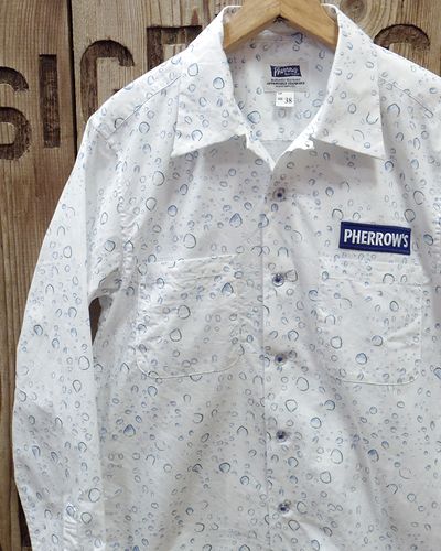 画像1: Pherrow's "20S-PWDS" L/S Open Collar Shirt 