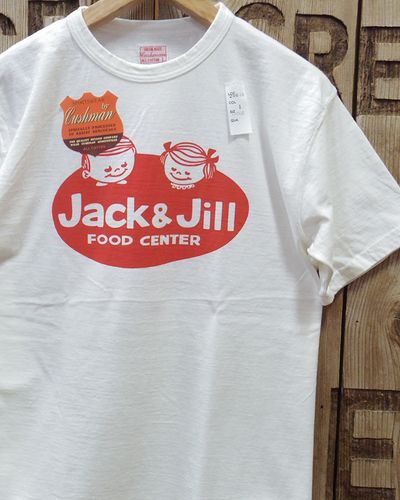 画像1: CUSHMAN -RECYCLE COTTON TEE "Jack & Jill"- 