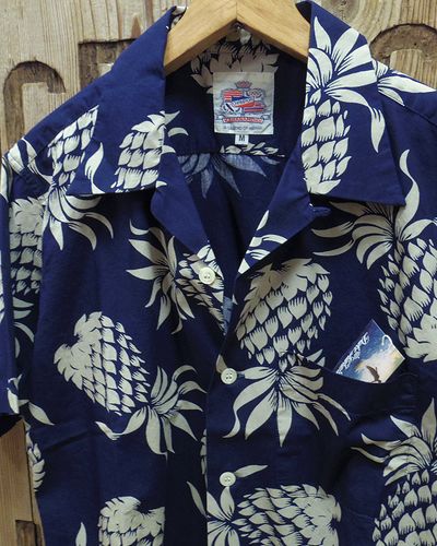 画像3: Duke Kahanamoku -"DUKE'S PINEAPPLE"　Cotton Hawaiian Shirt 