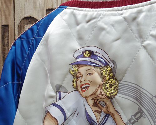 画像: TOYS McCOY -SOUVENIR "SUKA" JACKET MARILYN MONROE "DD-796 USS BENHAM"- 