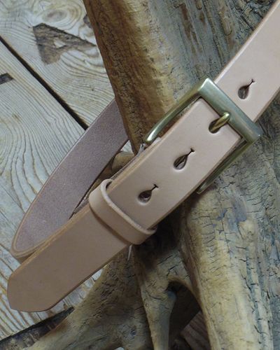 画像3: Pherrow's "PLB2-B" GENUINE BELTS / BRASS BUCKLE 