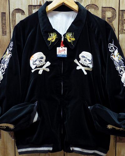 画像3: TAILOR TOYO -Velveteen × Acetate Souvenir Jacket "SKULL" × "WHITE EAGLE"- 