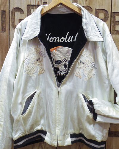 画像4: TAILOR TOYO -Velveteen × Acetate Souvenir Jacket "SKULL" × "WHITE EAGLE"- 