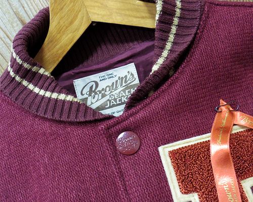 画像: BROWN'S BEACH "BBJ-021" Brown's Beach Varsity Jacket 