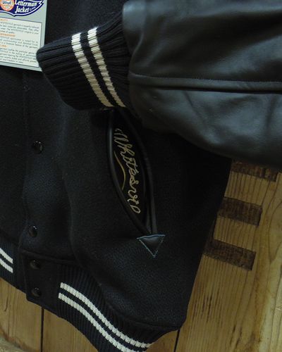 画像4: Whitesville -30oz. WOOL MELTON AWARD JACKET "SOLID"- 