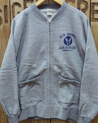 画像2: Buzz Rickson's -SET-IN ZIP SWEAT SHIRTS "U.S. ARMY AIR FORCES"- 