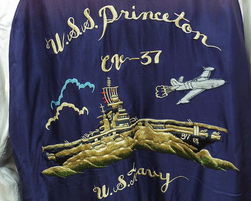 画像: TAILOR TOYO -ACETATE SOUVENIR JACKET "U.S.S. PRINCETON"- AGING MODEL 