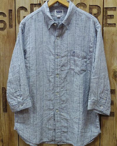 画像3: Pherrow's "23S-P7BD2" 3/4 Sleeves BD Linen Shirt 