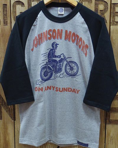 画像3: TOYS McCOY -MOTORCYCLE CROPPED RAGLAN TEE "JOHNSON MOTORS"- 