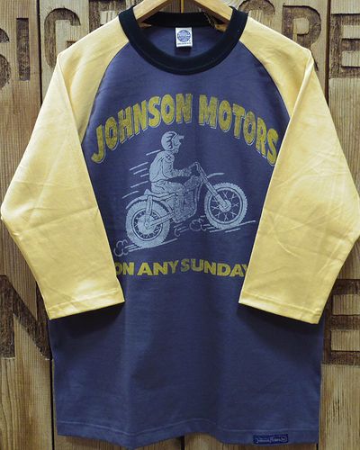 画像2: TOYS McCOY -MOTORCYCLE CROPPED RAGLAN TEE "JOHNSON MOTORS"- 