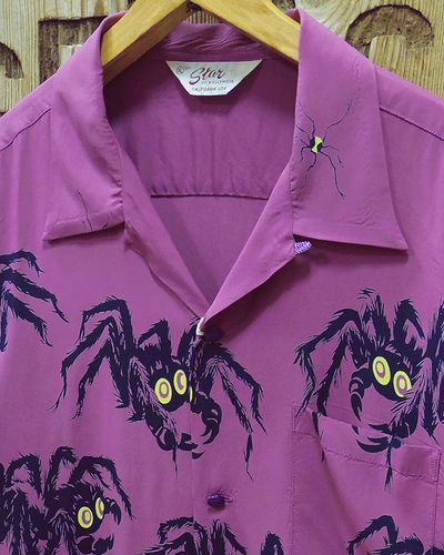 画像3: Star OF HOLLYWOOD -RAYON OPEN SHIRT "TARANTULA"- 