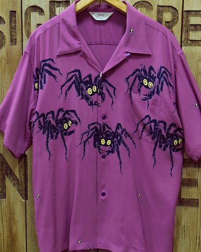 画像2: Star OF HOLLYWOOD -RAYON OPEN SHIRT "TARANTULA"- 