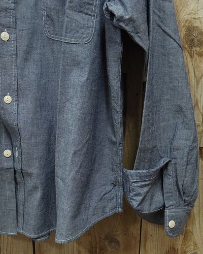 画像4: SUGAR CANE -BLUE CHAMBRAY WORK SHIRT- 