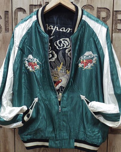 画像4: Tailor Toyo -Acetate Souvenir Jacket "WHITE DRAGON" × "LANDSCAPE"- 