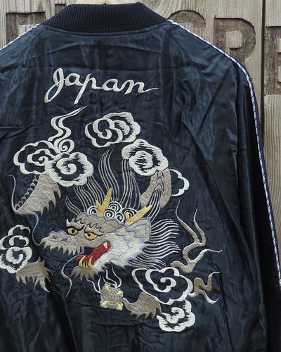 画像1: Tailor Toyo -Acetate Souvenir Jacket "WHITE DRAGON" × "LANDSCAPE"- 