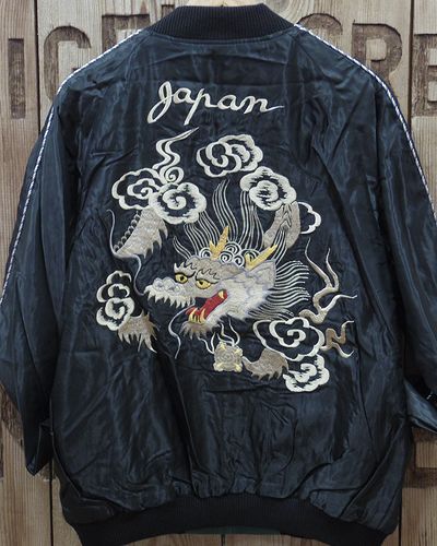 画像2: Tailor Toyo -Acetate Souvenir Jacket "WHITE DRAGON" × "LANDSCAPE"- 