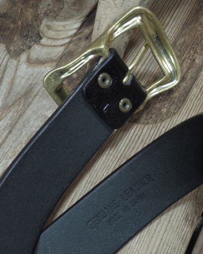 画像4: BARNS "LE-3055" Japan Leather Belt 