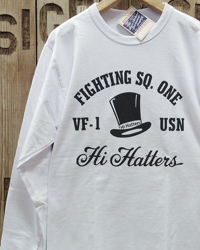 画像1: Buzz Rickson's -MILITARY L/S T-SHIRT "FIGHTING SQ. ONE"- 