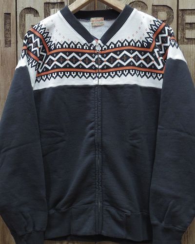 画像2: Whitesvile -SNOW PATTERN SWEAT ZIP SHIRT- 