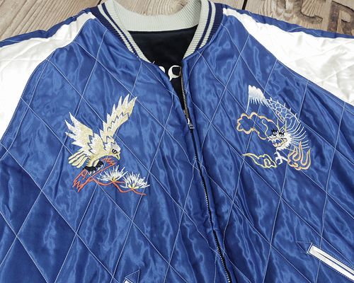 画像: TAILOR TOYO -VELVETEEN SOUVENIR JACKET "WHITE TIGER" × "EAGLE"- 