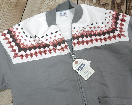 画像: Pherrow's "23W-PSF1" Snow Pattern Full Zip Sweat Shirt 