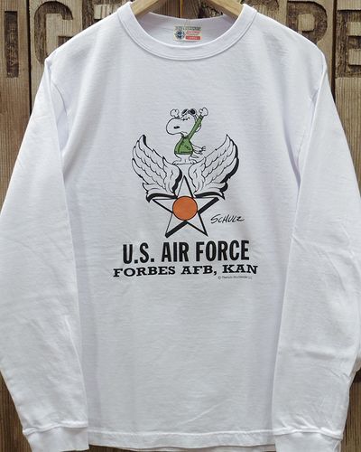 画像2: Buzz Rickson's × Peanuts -L/S T-SHIRT "U.S. AIR FORCE"- 
