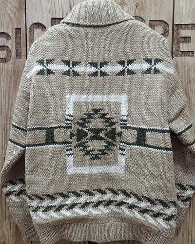 画像5: Pherrow's "23W-PNS-CARDIGAN" Handcraft Knit Cowichan Sweater 