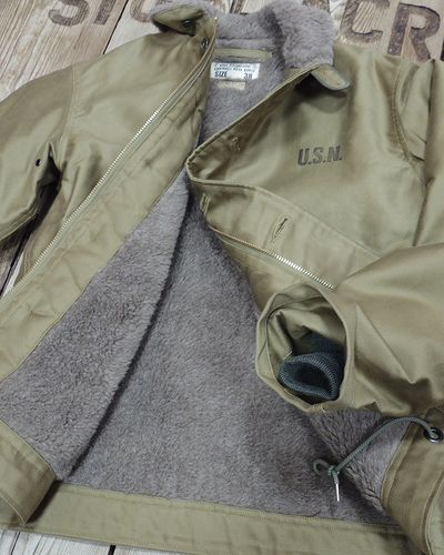 画像4: BUZZ RICKSON'S -JACKET, DECK, ZIP "N-1 KHAKI"- 