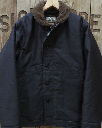 画像2: BUZZ RICKSON'S -JACKET, DECK, ZIP "N-1 NAVY"- 