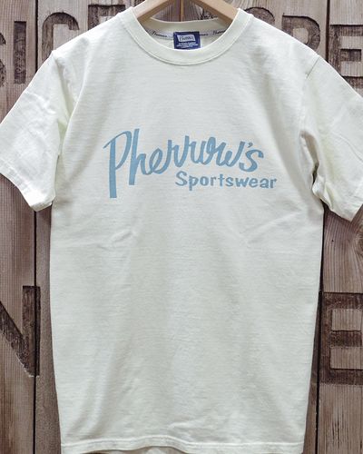 画像2: Pherrow's "24S-PT1" Brand Logo T-Shirt 