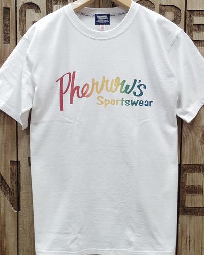 画像2: Pherrow's "24S-PT1-G" Brand Logo T-Shirt 