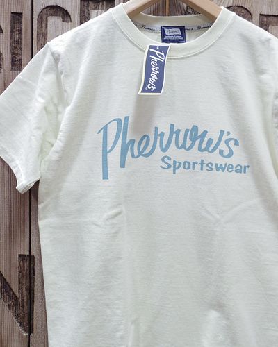 画像1: Pherrow's "24S-PT1" Brand Logo T-Shirt 