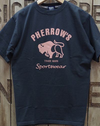 画像5: Pherrow's "24S-PT2" Buffalo Logo T-Shirt 