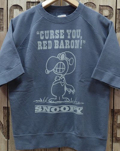 画像3: TOYS McCOY -SHORT SLEEVE SWEAT SHIRT / SNOOPY "CURSE YOU, RED BARON!"- 
