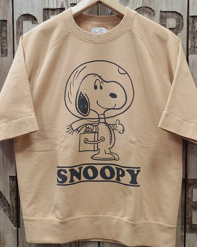 画像4: TOYS McCOY -SHORT SLEEVE SWEAT SHIRT / SNOOPY "FIRST BEAGLE ON THE MOON"- 