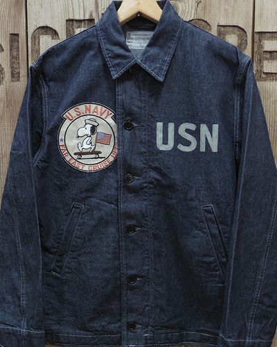 画像2: TOYS McCOY -U.S. NAVY DENIM UTILITY JACKET / SNOOPY "FAR EAST CRUISE"- 