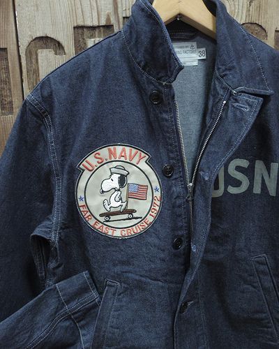 画像3: TOYS McCOY -U.S. NAVY DENIM UTILITY JACKET / SNOOPY "FAR EAST CRUISE"- 