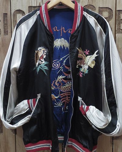 画像4: TAILOR TOYO -Early 1950s Style Acetate Souvenir Jacket / KOSHO & CO. "DRAGON & LANDSCAPE"- 