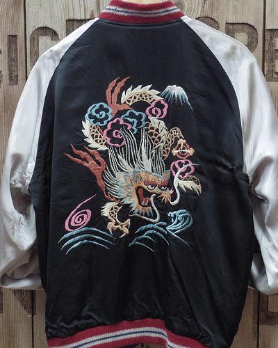 画像5: TAILOR TOYO -Early 1950s Style Acetate Souvenir Jacket / KOSHO & CO. "DRAGON & LANDSCAPE"- 