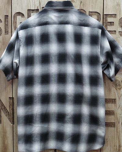 画像5: SUGAR CANE -COTTON OMBRE CHECK S/S WORK SHIRT- 