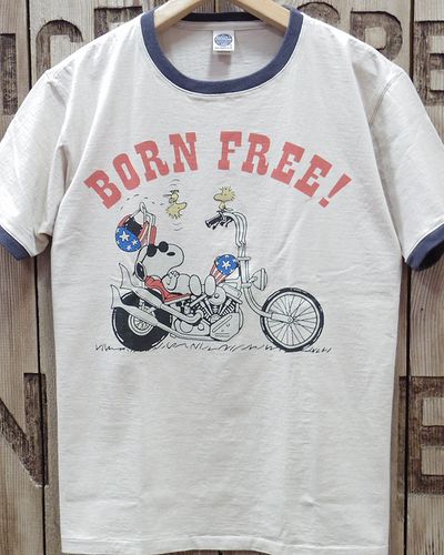 画像3: TOYS McCOY -JOHNNY RINGER TEE / SNOOPY "BORN FREE!"- 