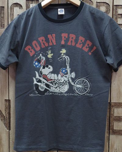 画像4: TOYS McCOY -JOHNNY RINGER TEE / SNOOPY "BORN FREE!"- 