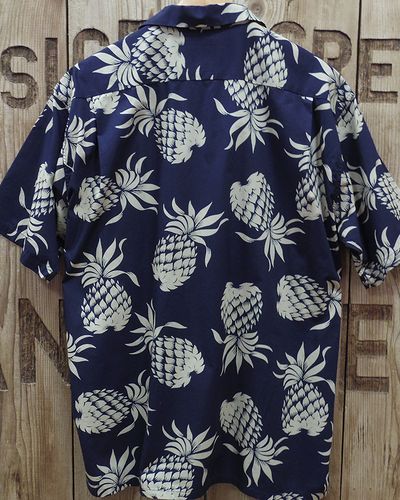 画像5: DUKE Kahanamoku -"DUKE'S PINEAPPLE" COTTON HAWAIIAN SHIRT- 