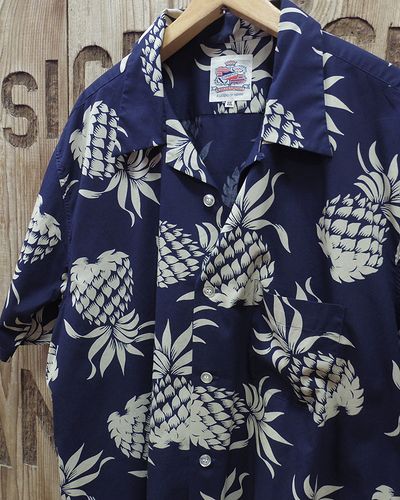 画像3: DUKE Kahanamoku -"DUKE'S PINEAPPLE" COTTON HAWAIIAN SHIRT- 