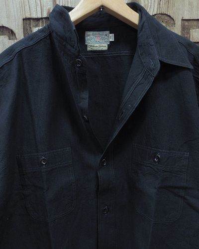 画像2: WILLIAM GIBSON COLLECTION "BLACK CHAMBRAY WORK SHIRTS" 