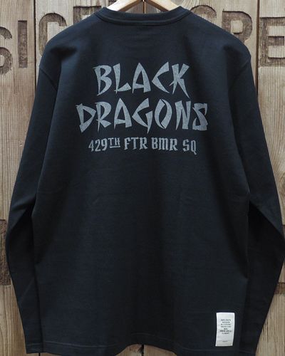 画像3: TOYS McCOY -MILITARY LONG SLEEVE TEE / 429TH FTR SQ "BLACK DRAGONS"- 