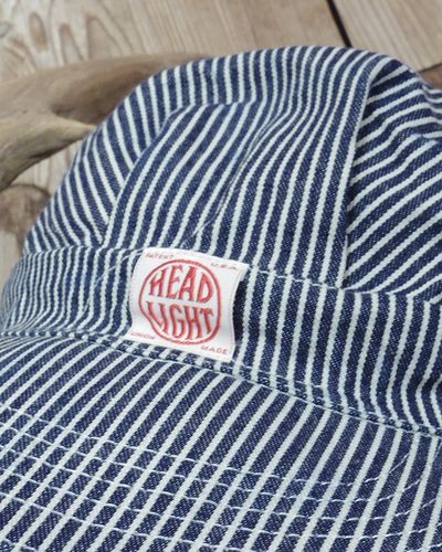 画像2: HEADLIGHT -11oz. HICKORY STRIPE WORK CAP- 